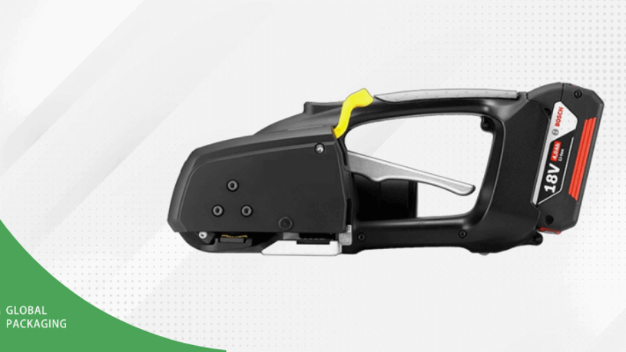 Hand machine for pet and steel strapping